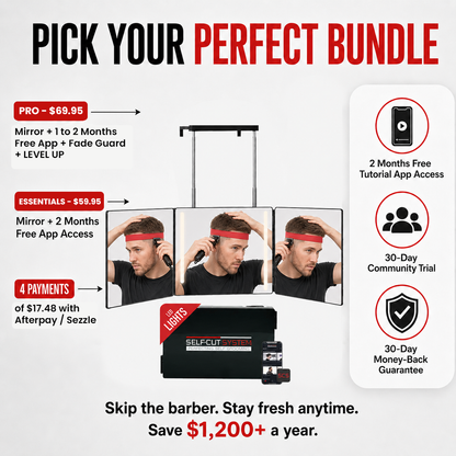 Self-Cut System 3.0 LED Mirror – Classic Haircuts