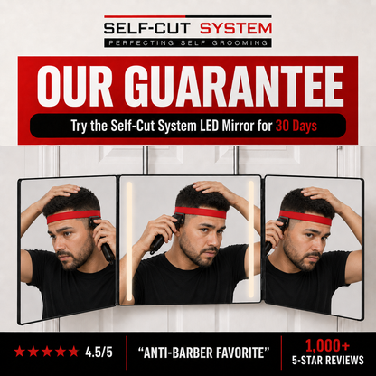 Self-Cut System 3.0 LED Mirror – DIY Grooming Kit