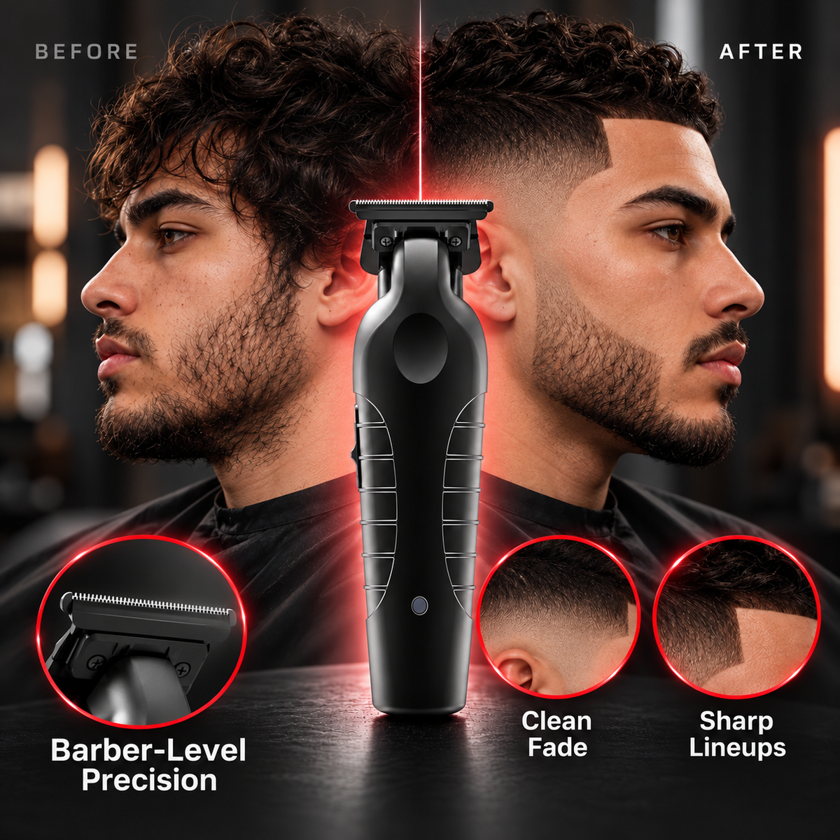 Tondeuse à cheveux et tondeuse à cheveux sans fil SCS